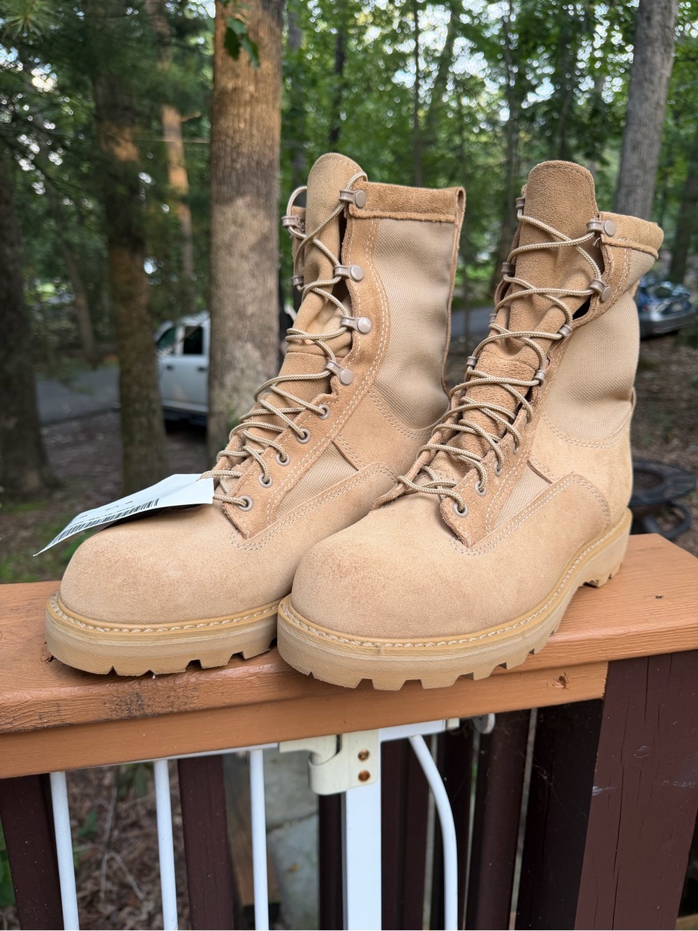 GORE-TEX Mens Desert Tan Combat Boots
